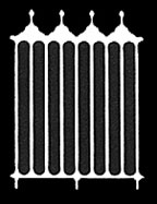 Dollhouse Miniature Gate: Victorian, 2-1/4 Inch Wide